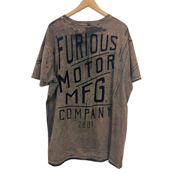 Vintage Fast‎ & Furious Motors T-Shirt Men Size XL Brown 2001 Rare - Picture 4 of 9